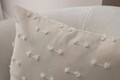 Husa de perna, Tuffet, 43x43 cm, Material: 100% POLIESTER, Crem