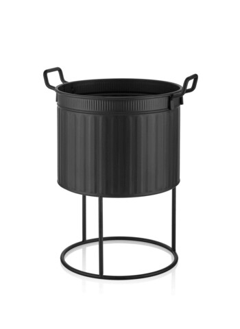 Ghiveci, sks0017, 32x32x46 cm, metal, negru