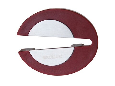 Cutter pentru capison, enoteque, excelsa, 10x6 cm, otel, rosu