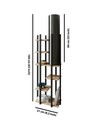 Lampadar, FullHouse, 390FLH1158, PAL, Negru / Natural
