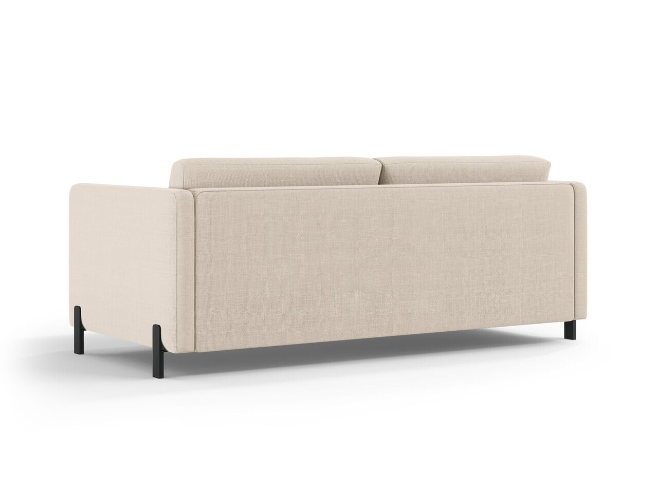 Canapea extensibila 3 locuri, Gloria, Micadoni Home, 206x102x88 cm, tesatura structurata, bej — imaginea 5