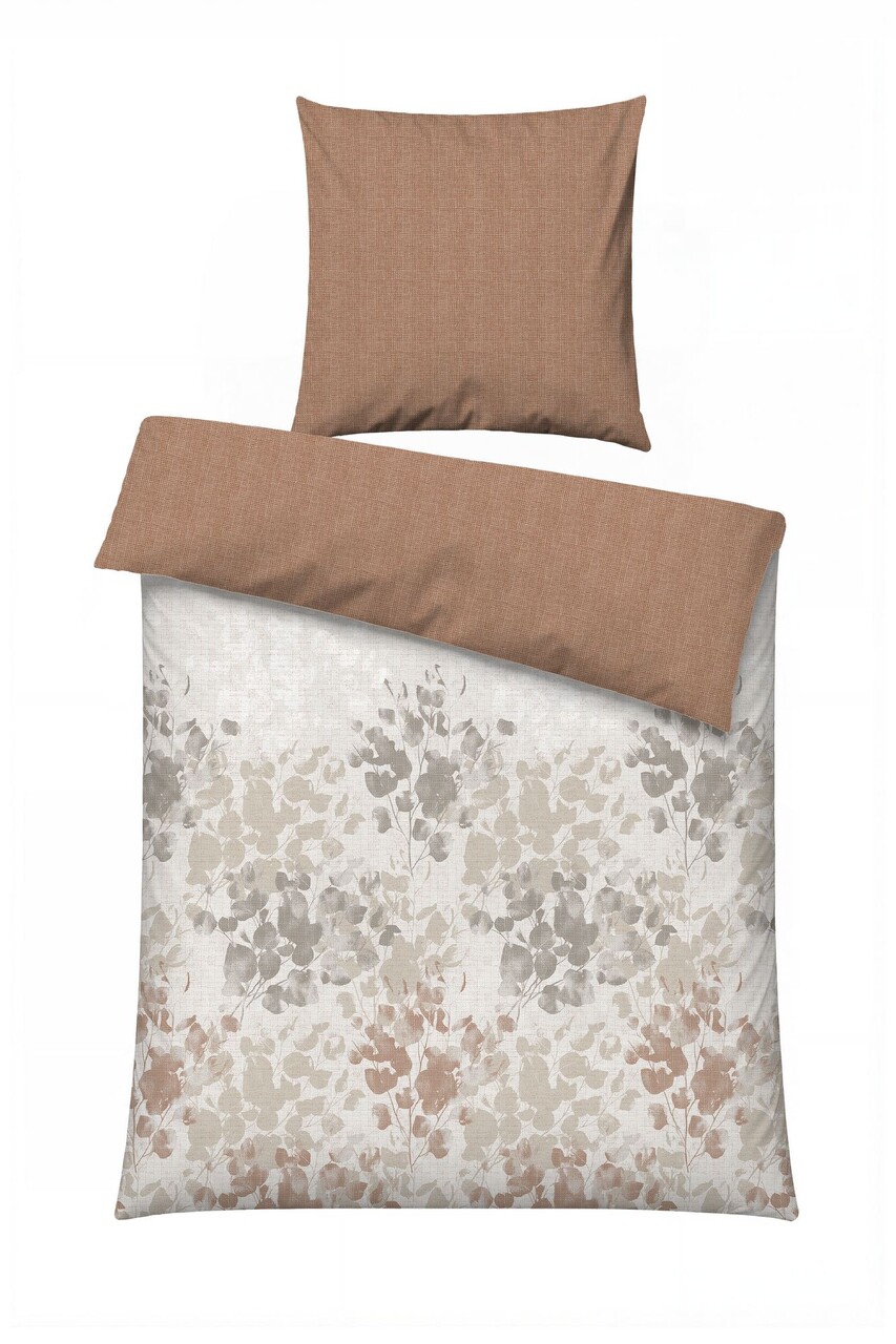 Lenjerie de pat pentru o persoana Single XXL (DE), L'essentiel Maison, Blatt, Gri - imagine 3