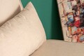 Canapea extensibilă cu 1 loc, Futon, 859FTN2331, Metal , Crem
