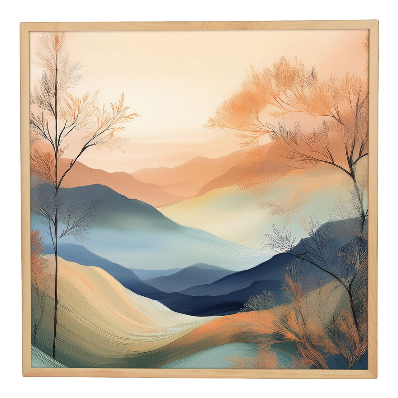 Tablou decorativ, Cc-K-Ah-1003, Canvas, Cadru: 100% LEMN (Grosime: 18 mm), Multicolor - view 2