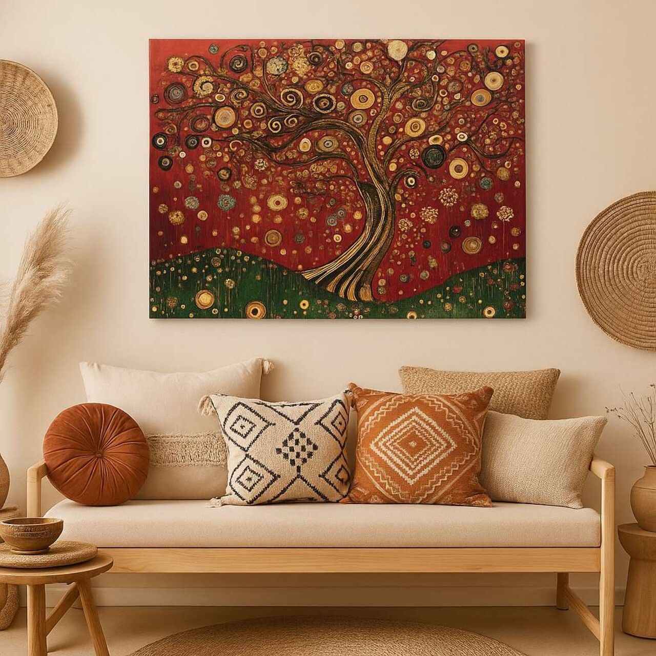 Tablou decorativ Hm_Cnvs26-37-70x100 Cadru: 100% lemn (Grosime: 2 x 3 cm) Multicolor