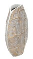 Vaza Eclips, Mauro Ferretti, 36x11x34.5 cm, polirasina, auriu/alb