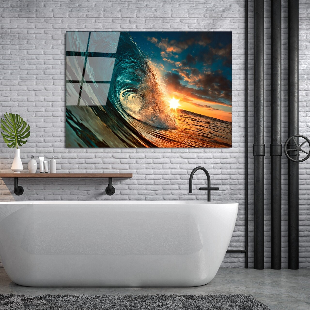 Tablou decorativ, UV-263 70 x 100, 70 x 100 cm, Multicolor - view 3