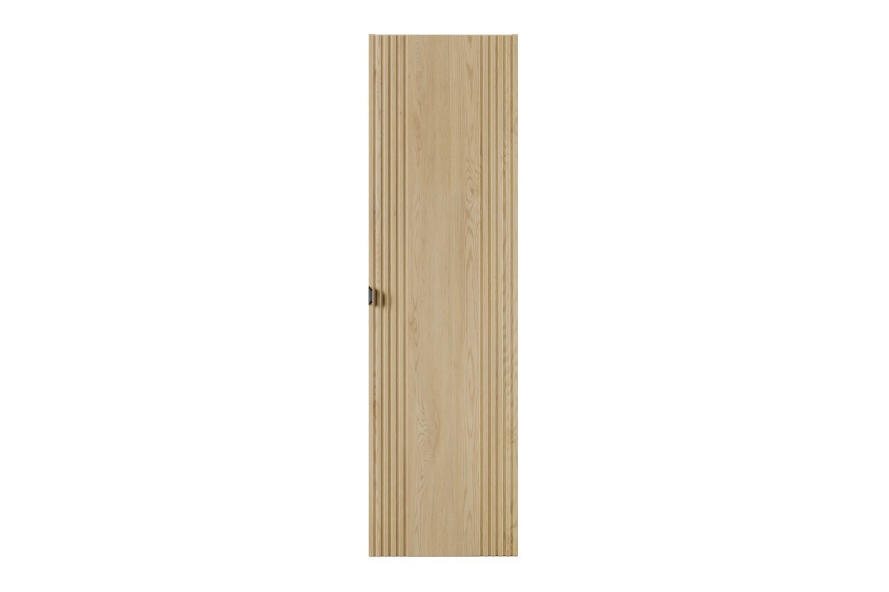 Dulap inalt cu usa, cu fixare pe perete, Ovalia Cremona, Comad,  40x25.4x140 cm, MDF/PAL laminat, stejar cremona — imaginea 4