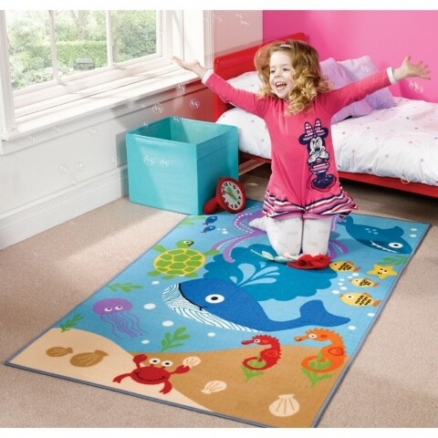 Covor Matrix Kiddy Under The Sea Blue 100X160 cm
