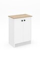 Dulap multifunctional, Hanah Home, Dorta, 58x82x36 cm, Stejar Sonomo / Alb