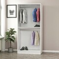 Dulap pentru haine, Minerva, Kale Walnut, 90x190x52 cm, PAL, Maro