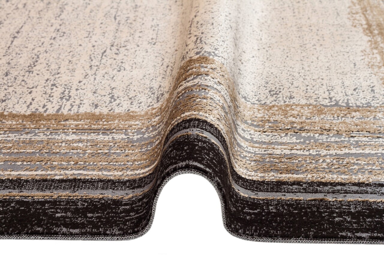 Covor, St 15 Black Vizon Xw , 120x180 cm, Poliester, Negru / nurcă