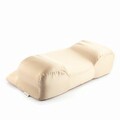 Perna cervicala anti-rid cu husa din satin Youthlow InnovaGoods, 50 x 14 x 30 cm, ergonomica, bej