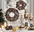 Decoratiune, Nutcracker Gold, Brandani, 10x8x38 cm, lemn acacia/sticla