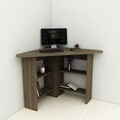 Birou de colt Corner, Arnetti, 80x80x73.8 cm, PAL, maro