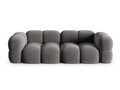 Canapea 4 locuri, Loretto, Cosmopolitan Design, 250x100x68 cm, catifea, gri