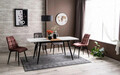 Scaun Chic Velvet, Signal, 51x44x89 cm, catifea/otel, gri/negru