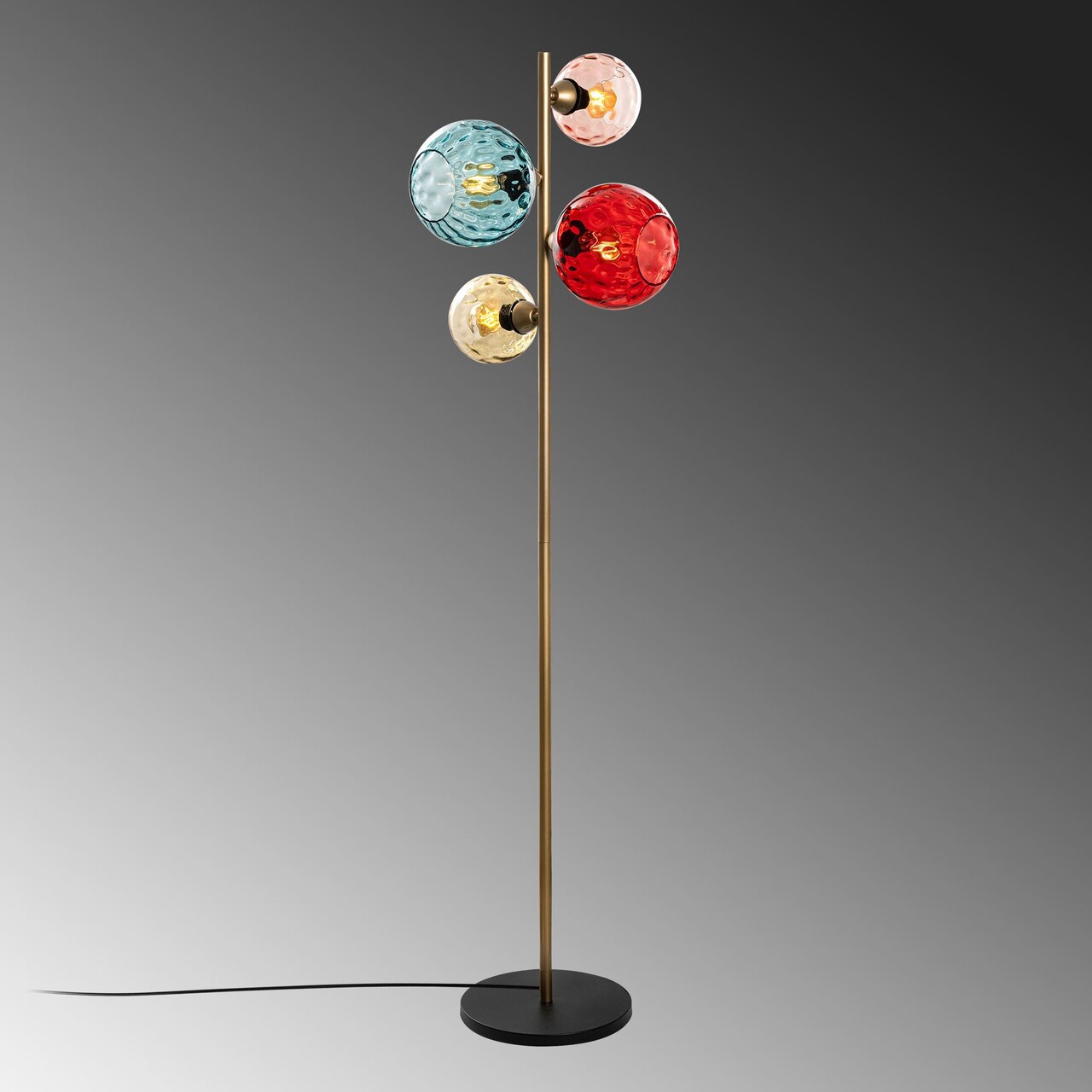 Lampadar, L'essentiel Maison, 521SHN3663, Multicolor / Auriu - view 6