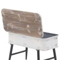 Masuta de cafea City, InArt, 60x28x42 cm, lemn/metal