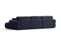 Coltar dreapta 6 locuri, Ophelia, Micadoni Home, 297x164x84 cm, tesatura structurata, albastru navy