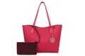 Geanta cu portofel Beverly Hills Polo Club, 402, piele ecologica, roz fucsia/visiniu