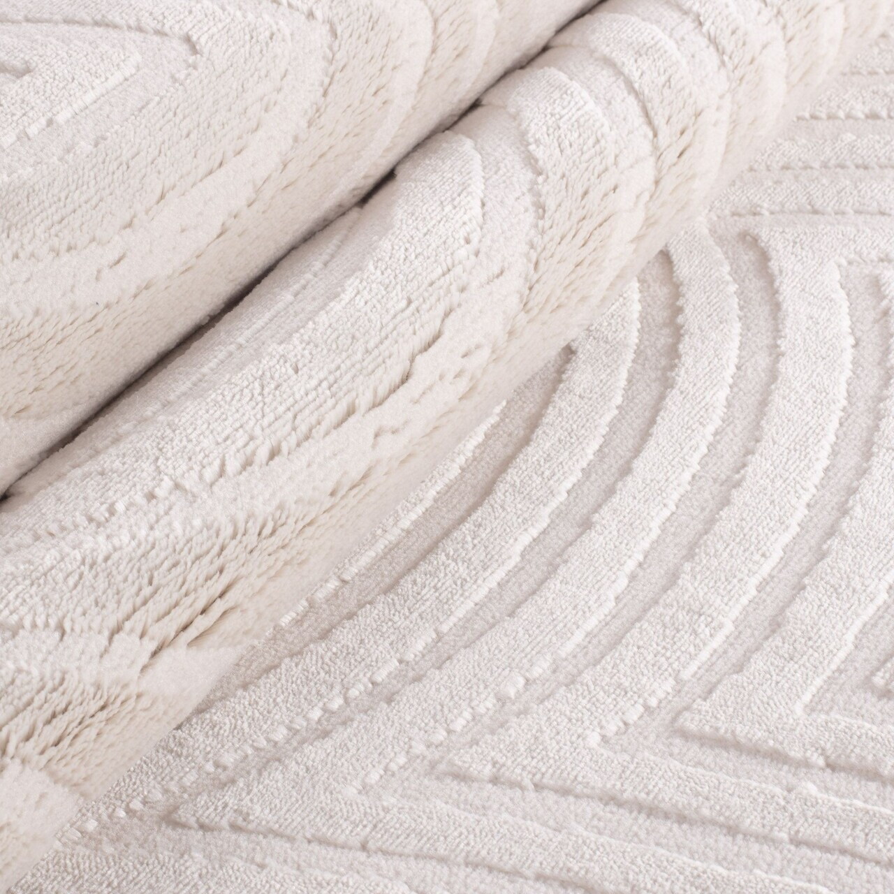 Covor, Sahara 1113, 160x230 cm, 50% POLIPROPILENĂ/50% POLIESTER, Crem — imaginea 5