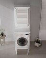 Dulap de baie, Hanah Home, Bosco Lume 70, Alb mat