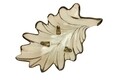 Platou decorativ Leaf, Mauro Ferretti, 33x20x11 cm, sticla reciclata