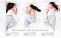 Saltea Ortopedica, Hipoalergenica, Premium Bamboo Memory Latex, 90x200 cm, H 26 cm, Arcuri Pocket, 7 Zone de Confort
