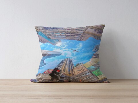 Husa de perna, a1140, 43x43 cm, 50% bumbac/50% poliester, multicolor