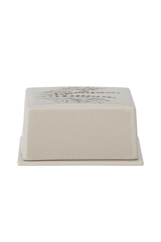 Untiera cu capac, Bloomingville, Bea, 15x12.5x7.5 cm, 580 ml, ceramica, natural