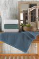 Set prosoape de baie, Şaheser, Serena, Bumbac, Albastru / Gri / Crem / Alb