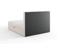 Pat continental cu saltea, topper si lada depozitare, 180x200 cm, Micadoni Home, Kelp-138, tesatura structurata chenille, bej