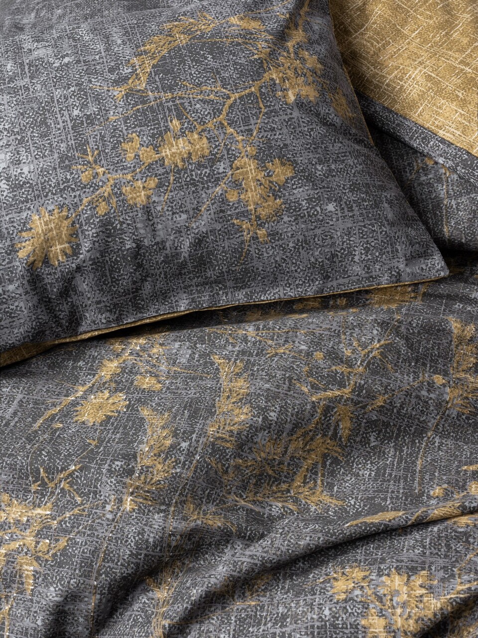 Lenjerie de pat pentru o persoana, Yadawa - Mustard, Cotton Box, Bumbac Ranforce