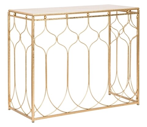 Consola Arab, Mauro Ferretti, 96.5x41x78 cm, fier, auriu Mauro Ferretti