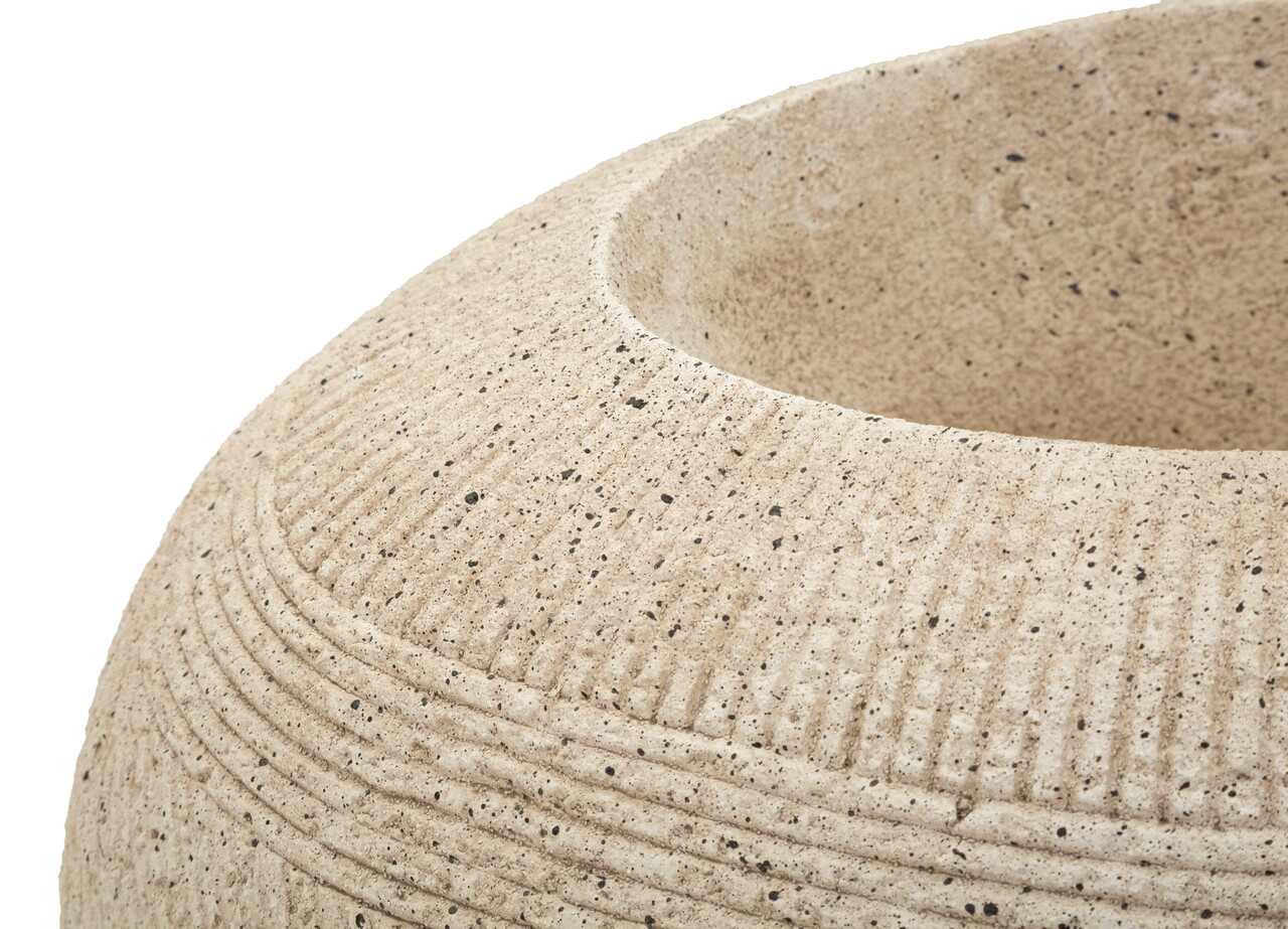 Ghiveci, Mauro Ferretti, Stone, 54.5x42.5x30 cm, polirasina, gri - imagine 2