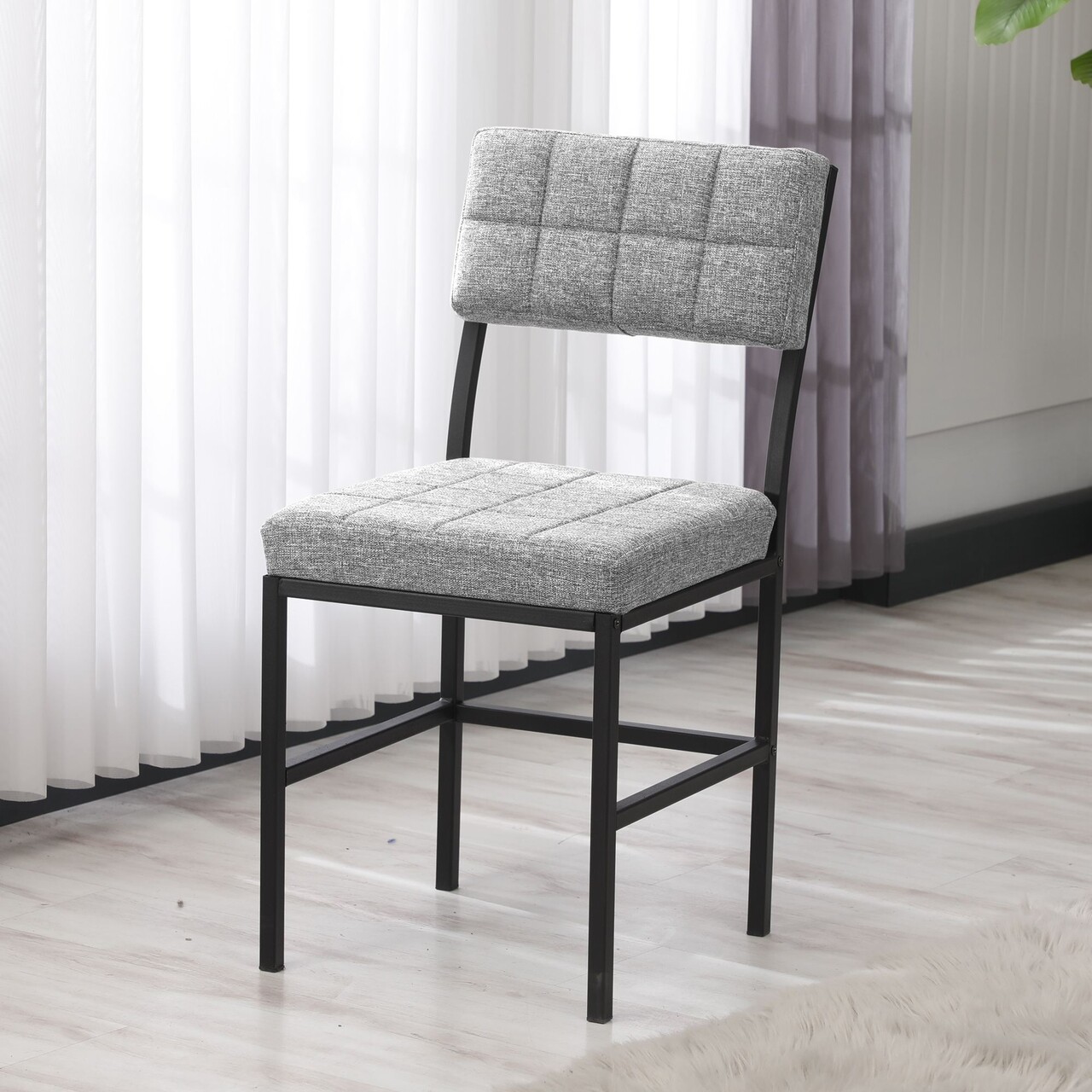 Scaun, Hanah Home, Dubai, 40x82x40 cm, Gri - view 3