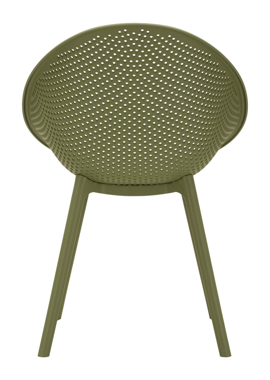 Set 2 scaune, Mauro Ferretti, Ibiza, 59x59x83 cm, utilizare interior / exterior,  plastic, verde - view 6