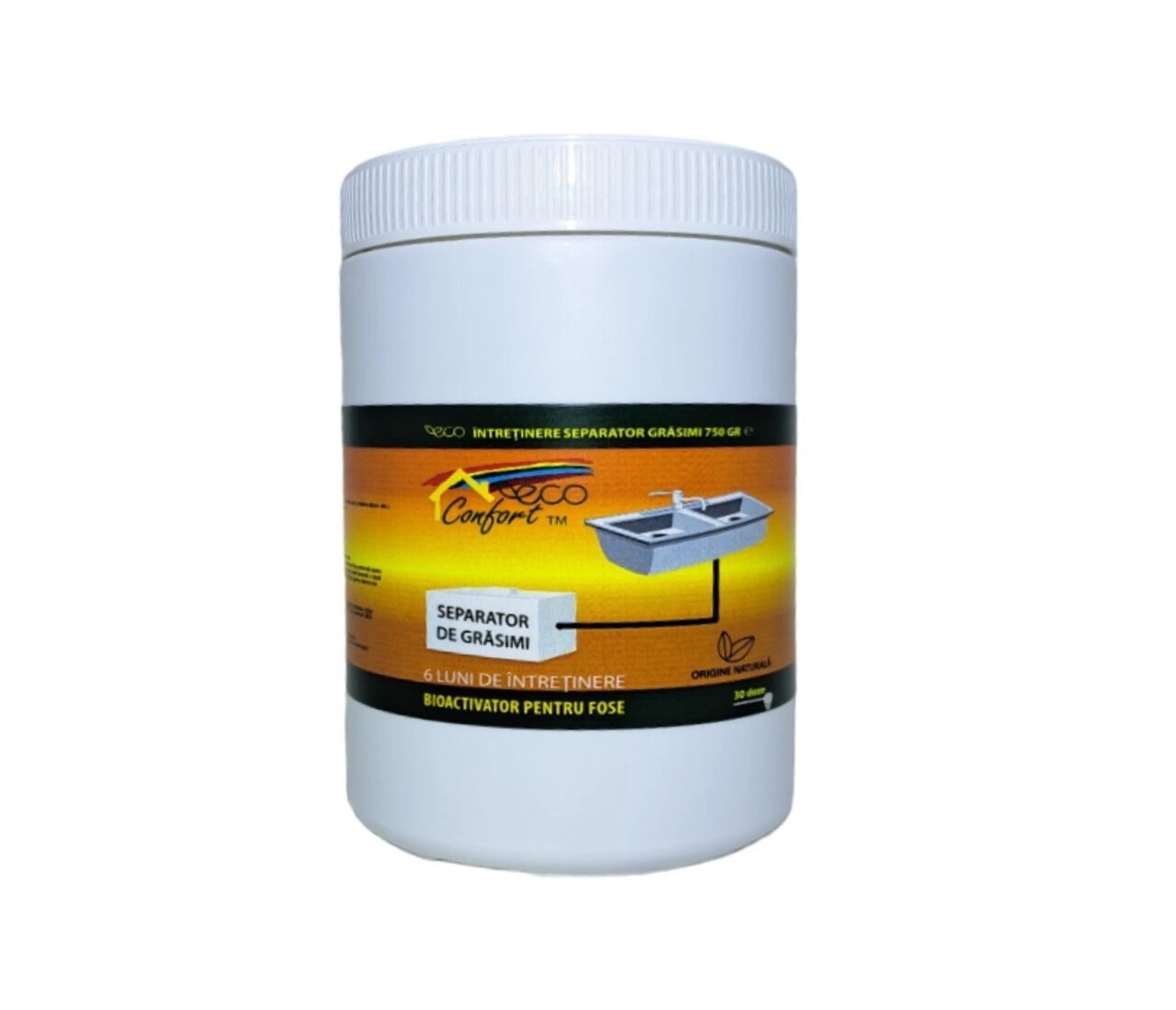 Activator biologic pentru intretinere separator de grasimi, 750 g, Eco Confort