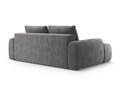 Canapea extensibila 4 locuri, Linz, Cosmopolitan Design, 250x100x84 cm, catifea, gri