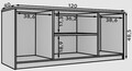 Comoda TV ADRK, Evi, 120x40x48.5 cm, PAL laminat, artisan