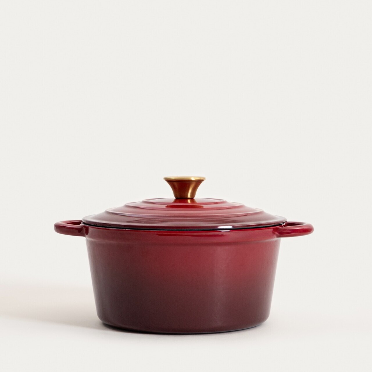 Oala Andreas, Homla, 24 cm, 4 L, fonta, visiniu - view 2