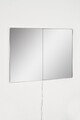 Oglinda cu Iluminare Led, Mirrorland, Rectangular, Oglindă indestructibilă cu obturator, Alb