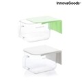 Set 2 recipiente de bucatarie cu adeziv detasabil + lingurite, Handstore InnovaGoods, 420 ml