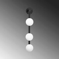 Aplica de perete, Fulgor, 942FLG2123, Metal, Alb/Negru