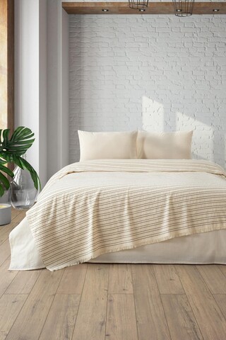 Cuvertura matlasata dubla, Loom - Brown, DC Home, Bumbac