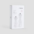 Set 2 rasnite pentru sare/piper Hallais, Homla, 6x16 cm / 6x20 cm, acril, transparent