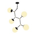 Lustra, Opviq, 892OPV1634, Metal, Alb/Negru