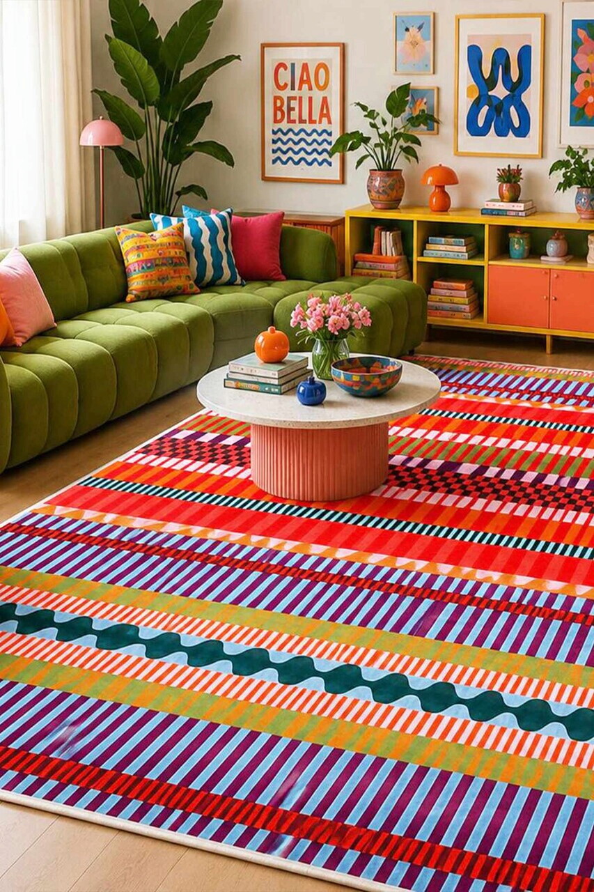 Covor, Cadrey, 100x200 cm, Multicolor - Imagine 3