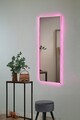 Oglinda cu Iluminare Led, Mirrorland, Rectangular, Oglindă indestructibilă cu obturator, Roz